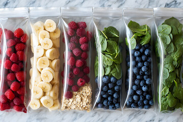 Healthy s ack packed in ziplock bag. Helathy theme wallpaper