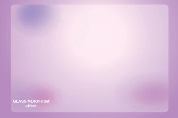 Obraz premium Modern background with glass morphism vector effect. Transparent glass card design. Glassmorphism trend style. Abstract banner with colored, white circles with blur and shadows. Vector illustration.