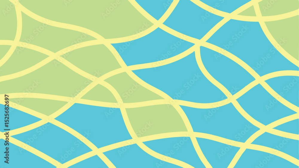 Poster abstract geometric pattern of intersecting lines and pastel color background