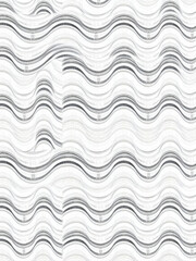 Seamless set of patterns with a transparent background. A repeatable background with a waveform quilted pattern. Waves and quilting textures for drawing padded flat sketches.