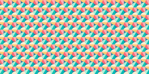 Abstract Geometric Pattern: Vibrant Colors and Repeating Shapes