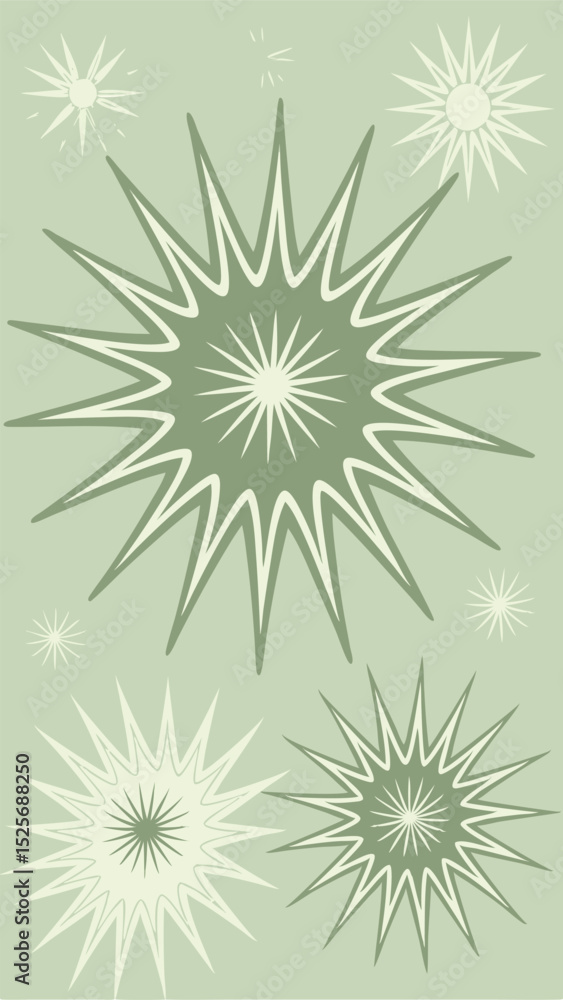 Poster abstract starburst designs with transparent background suitable for various design projects