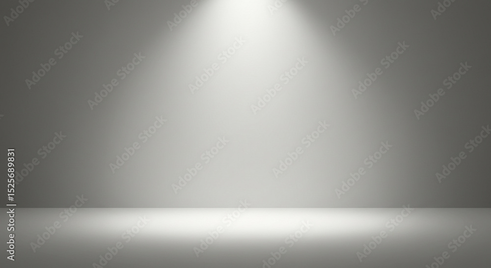 Poster empty studio backdrop with a spotlight, ideal for product placement and presentations