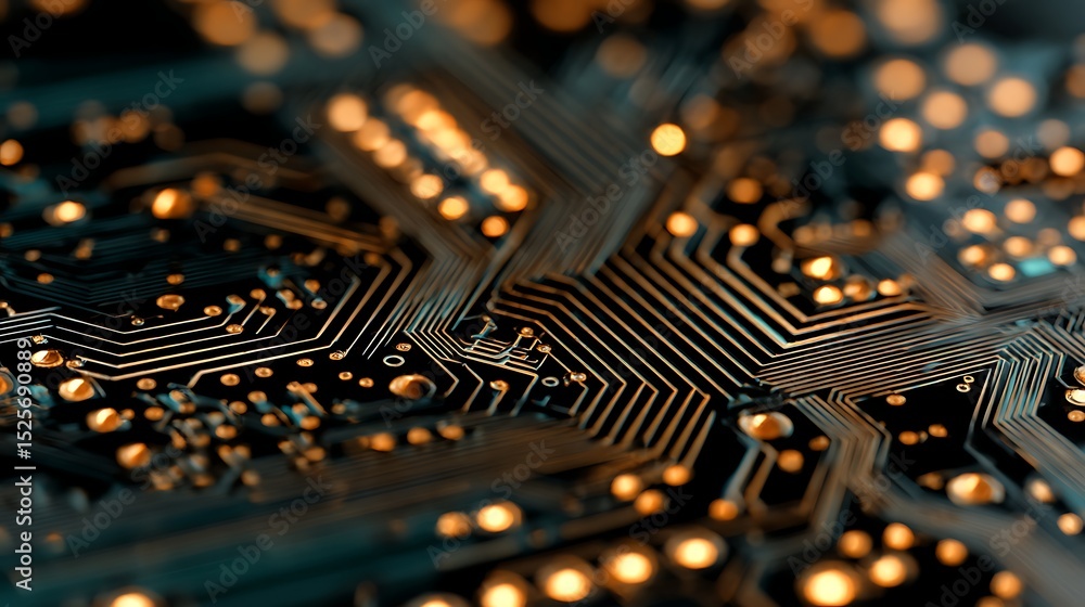 Poster abstract computer circuit board wallpaper background