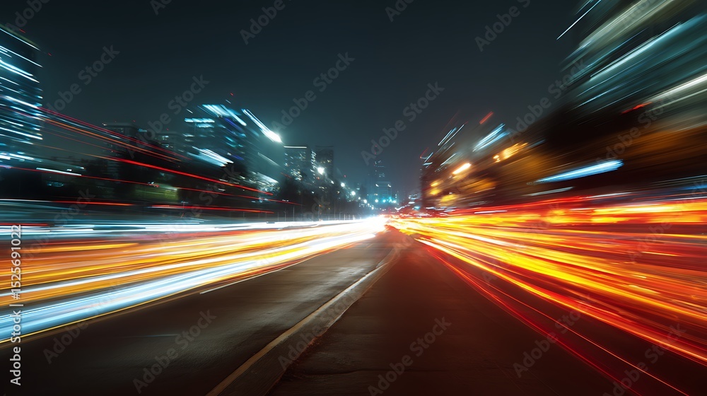 Poster abstract long exposure dynamic speed light trails background