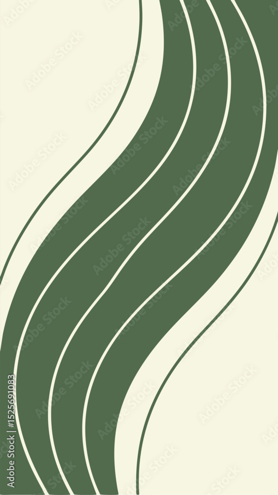 Poster abstract wavy lines with transparency suitable for modern graphic design projects