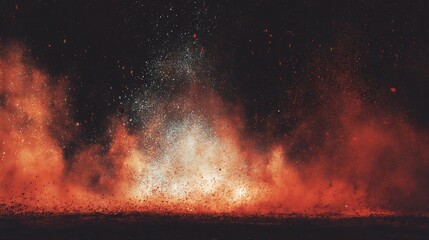 Abstract film texture background with grain dust and explosion