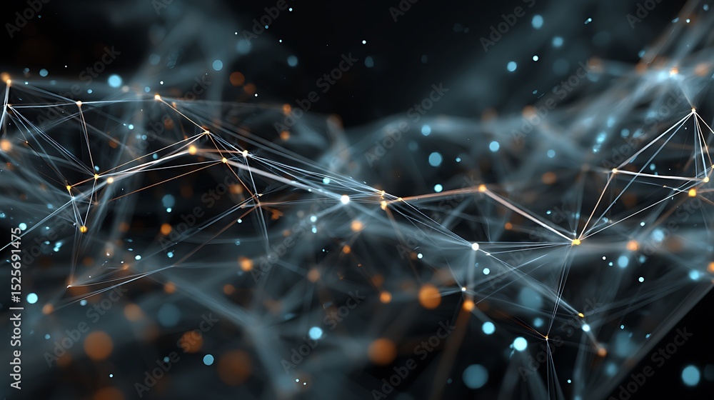 Poster big data connection technology, cityscape telecommunication and communication network concept, smart