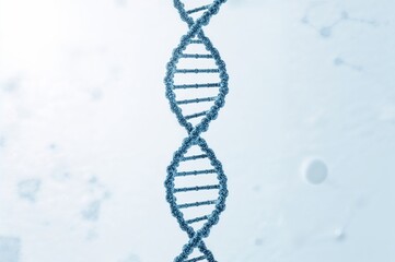 Stylish dna helix illustration on gradient background