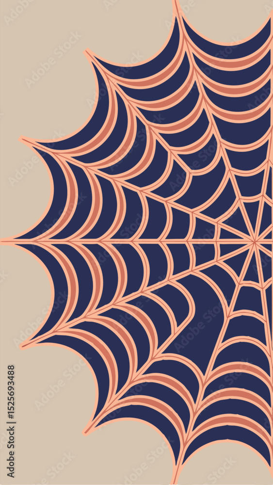 Poster elegant decorative web design with modern colors and transparent background