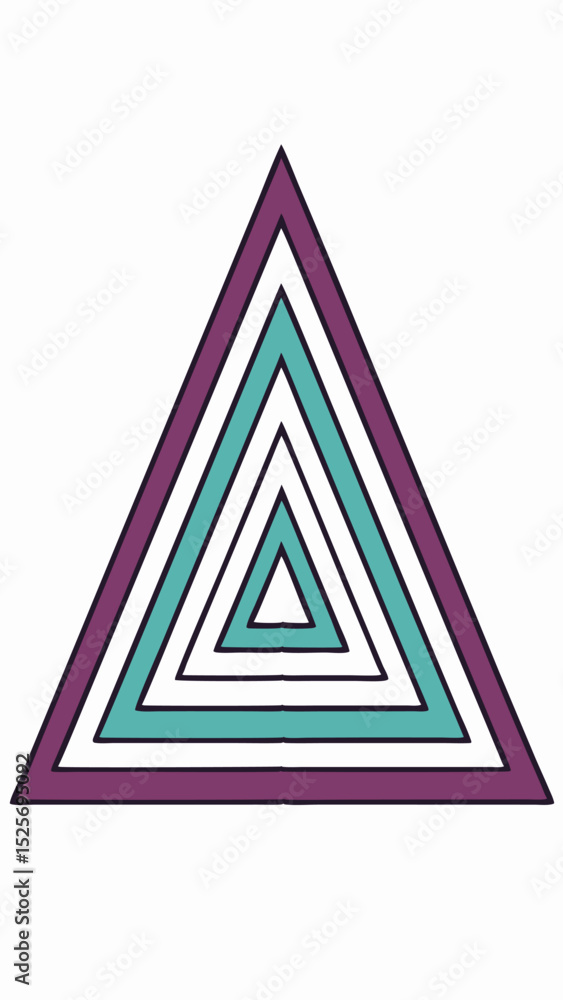 Poster geometric abstract triangle design with layers and transparent background for versatile design