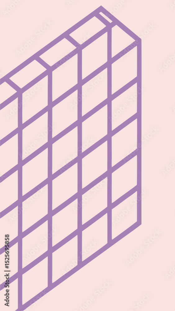 Aufkleber isometric geometric illustration of a three dimensional cube structure design