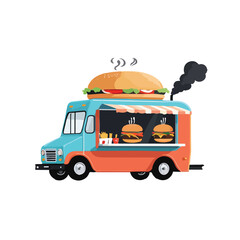 Cartoon Food Van Icon