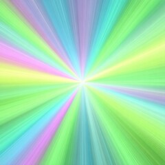 Obraz premium Abstract vibrant background features beautiful pastel color radial light rays emanating from the center, a dynamic starburst.