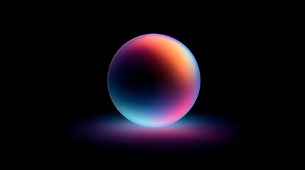 Gradient sphere abstract design
