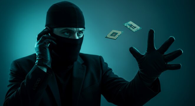 Mysterious Hacker in the Dark