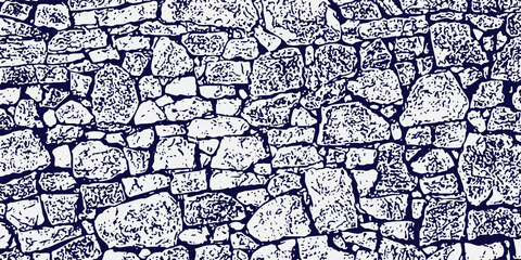 horizon Stones wall vector. Wall stones vector form.
