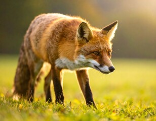 Fototapeta premium Fox in Autumn Meadow