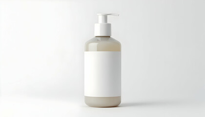 Cosmetic Dispenser Bottle with Blank Label for Branding