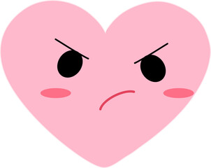 Pink heart emoticon 12