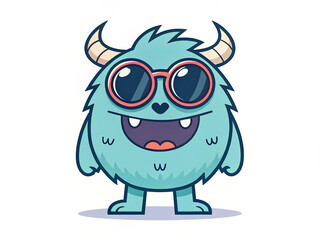 funny cartoon monster. monster, cartoon, alien, 3d, animal, cute, devil, virus, character, vector, illustration, funny, bug, happy, characters, green, halloween, bacterium, scary, red, computer, aggre