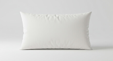 Realistic White Pillow isolated on a white background in studio shot