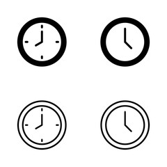 Clock icon vector. Time sign and symbol. watch icon