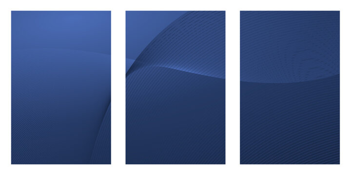 Abstract Blue Book Cover with White Stripes and Vector Elements. blue backgrounds that feature a pattern of fine, gently curving parallel lines. The subtle lines create an effect like flowing water.