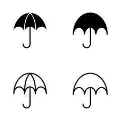 Umbrella icon vector. umbrella sign and symbol