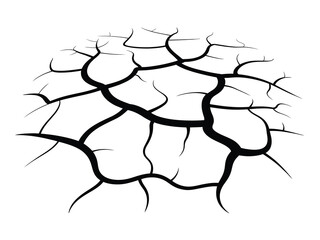 Dry Cracked Earth Pattern