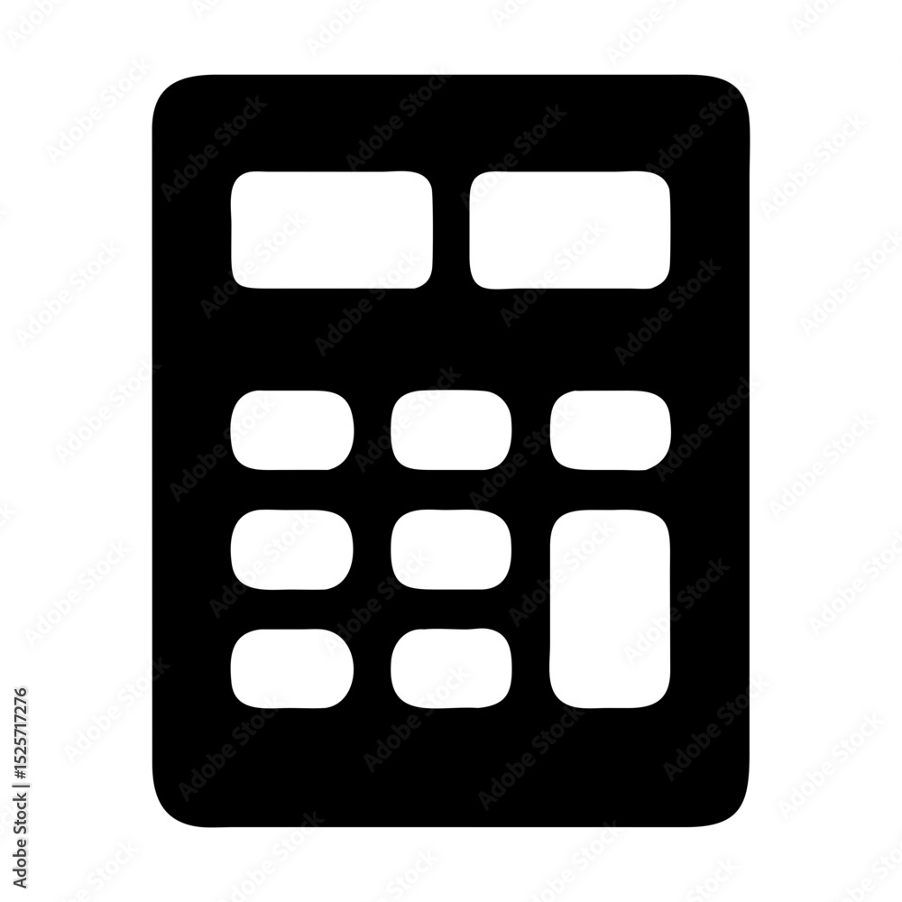 Poster various calculator icons designed for educational and professional use in digital applications