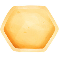 Watercolor Honey Bee, sweet honey, honeycomb 
