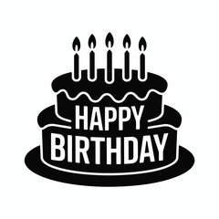 Happy Birthday Cake Icon