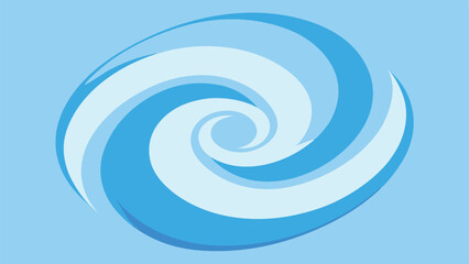 Abstract blue swirl design with gradient shapes suitable for branding and design applications