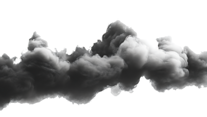 Foggy cloud isolated on transparent background