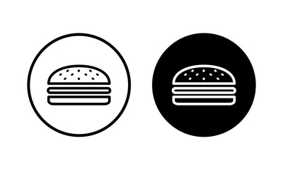 Burger icon vector illustration. burger sign and symbol. hamburger