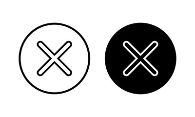 Obraz premium Close icon vector illustration. Delete sign and symbol. cross sign