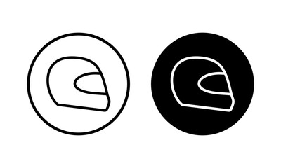 Helmet icon vector illustration. Motorcycle helmet sign and symbol. Construction helmet icon. Safety helmet