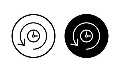 History icon vector illustration. recent event history sign and symbol