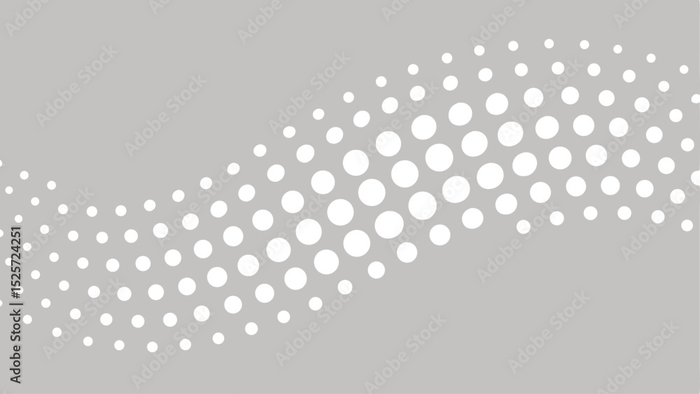 Poster abstract dot wave pattern on light gray background modern graphic design element