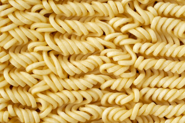 インスタントラーメンの麺のクローズアップ