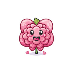 Cute sunflower logo design template illustration