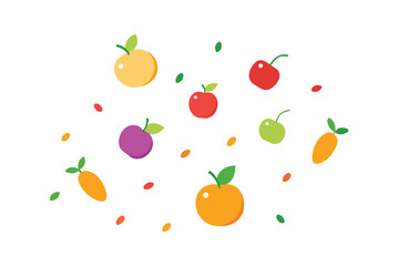 vector illustration of an apple