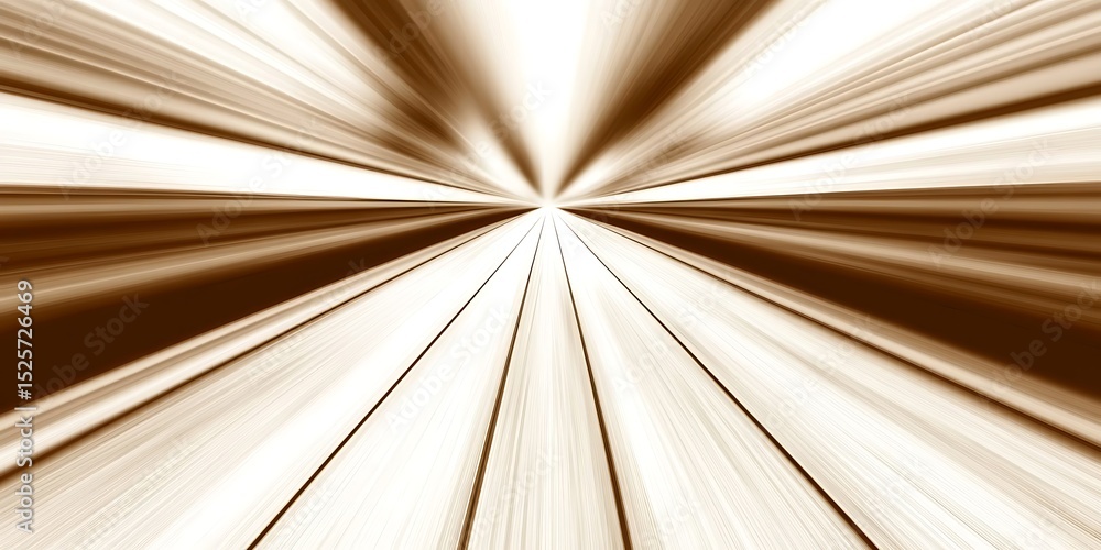 Poster abstract brown lines create a sense of speed and perspective illusion