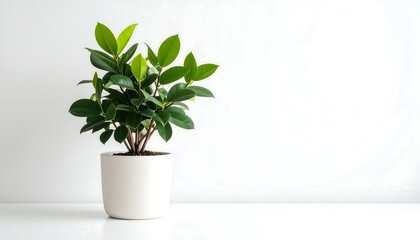Obraz premium A potted plant against a white background