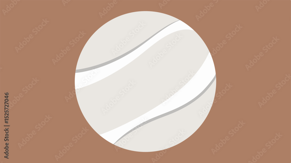 Poster abstract illustration of a rounded oval shape with white and gray design elements