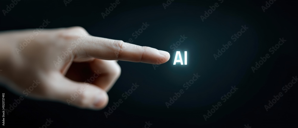 Poster interactive ai engagement exploring artificial intelligence concepts in a digital environment