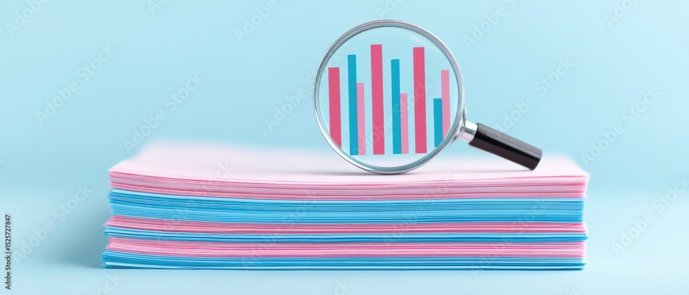 Aufkleber analyzing business trends with data visualization techniques office environment infographic presenta