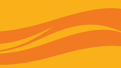 Abstract orange and yellow wavy lines design on a transparent background for versatile projects