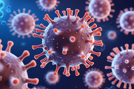 Adeno-associated virus (AAV), 3d illustration